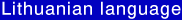 Lithuanian language discussion list