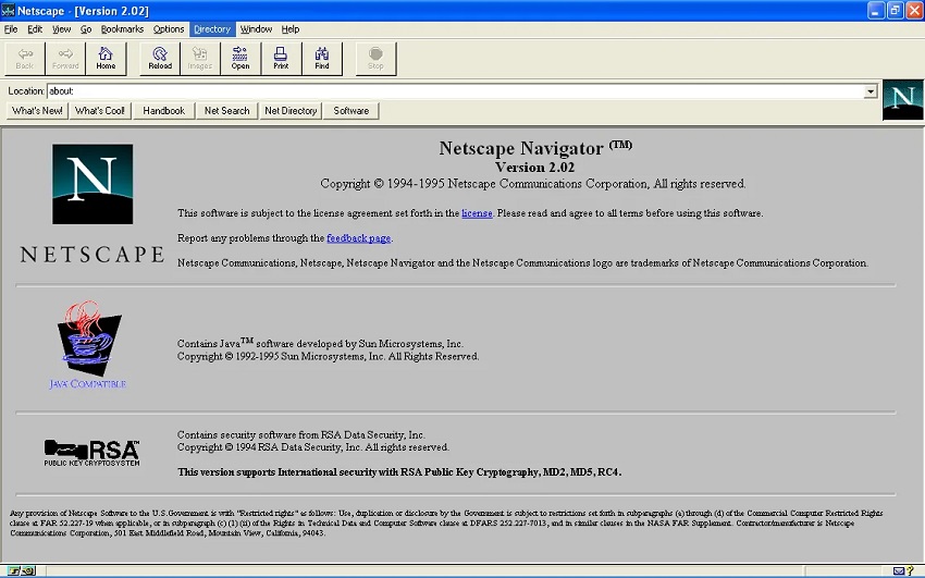 Netscape Navigator 2.02
