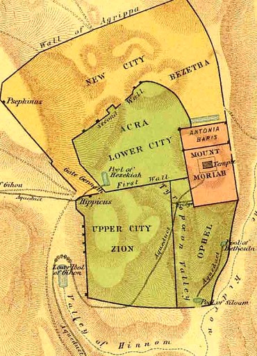 Ancient Jerusalem Map