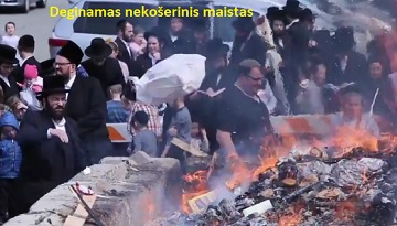 Deginamas nekoerinis maistas