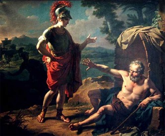 Diogenes and Alexander by Nicolas-Andre Monsiau (1755-1837)