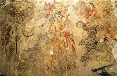 Maya Mural at San Bartolo