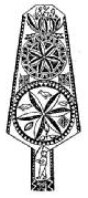 Distaff with cosmological symbols